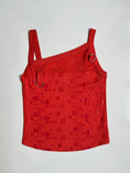 Load image into Gallery viewer, 00's Sisley mesh detail graphic print tank • Size S
