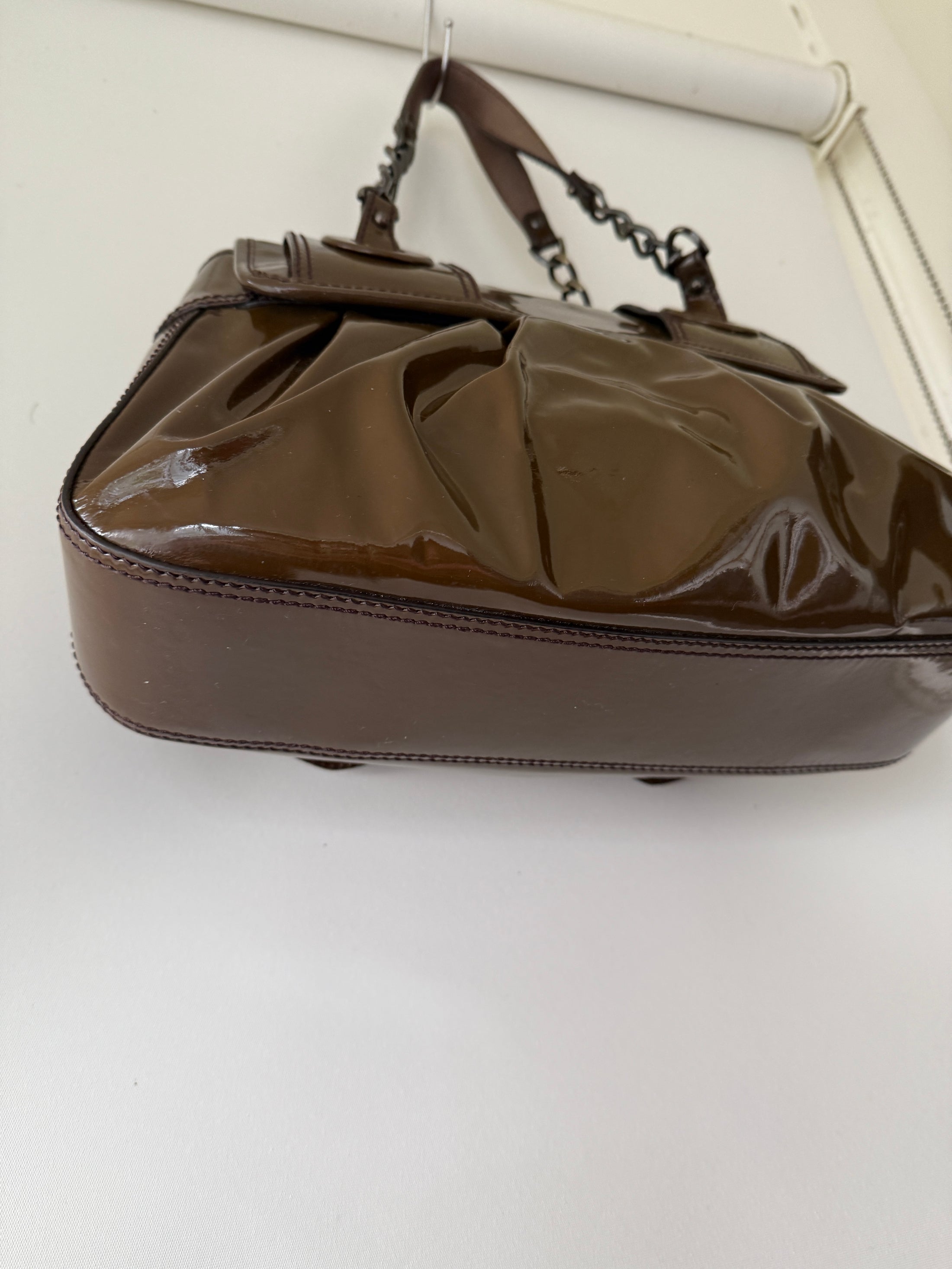 00's Fendi Patent Leather B bag