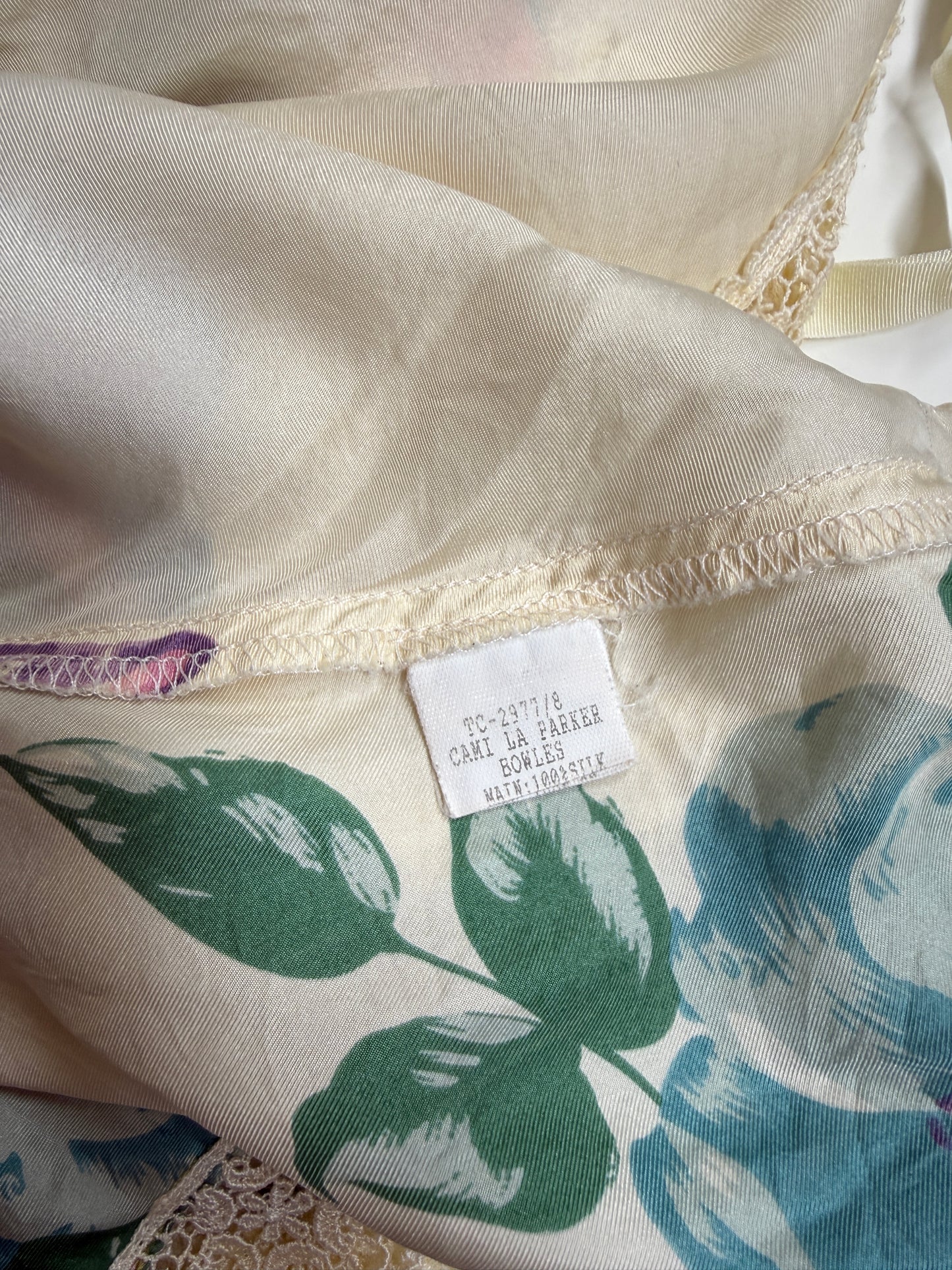 NZ Vintage Butter Yellow silk fairy cami • Size L
