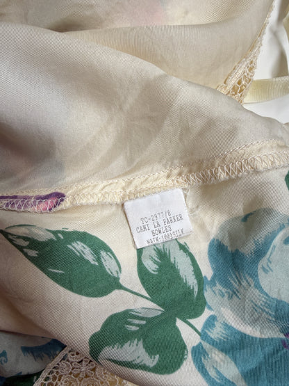 NZ Vintage Butter Yellow silk fairy cami • Size L