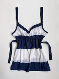 Load image into Gallery viewer, 00's Abercrombie & Fitch striped baby doll cami w tie up detail• Size S
