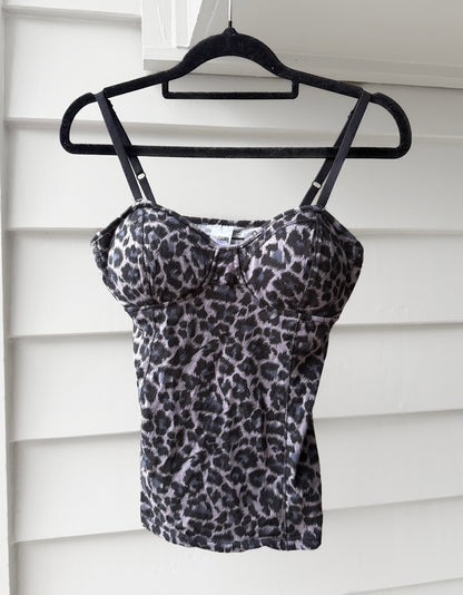00's Leopard print bustier • Size S/M