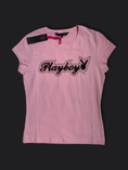Load image into Gallery viewer, Deadstock 00's Playboy beaded baby tee

