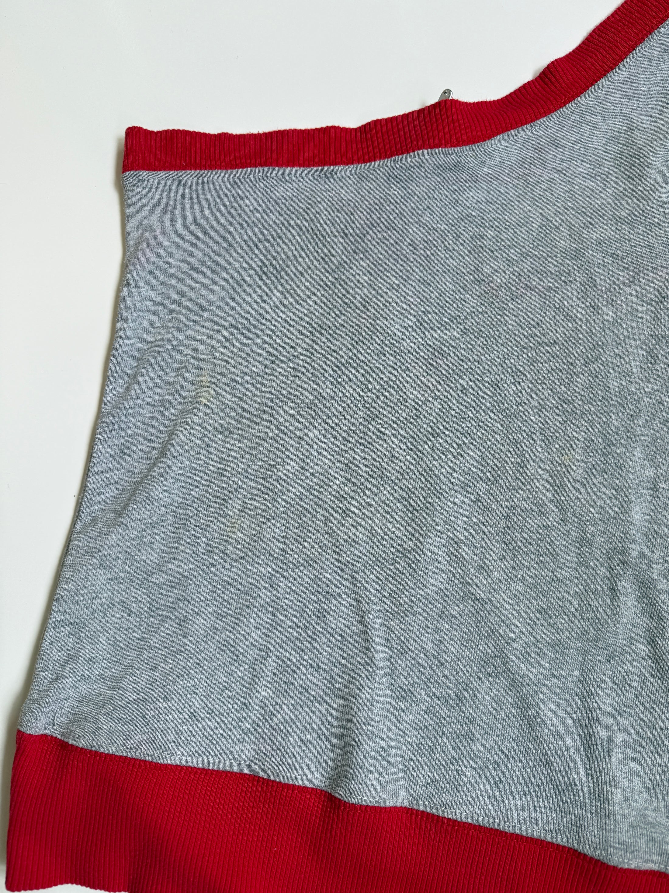 00's Cotton number print one shoulder sweat • Size S