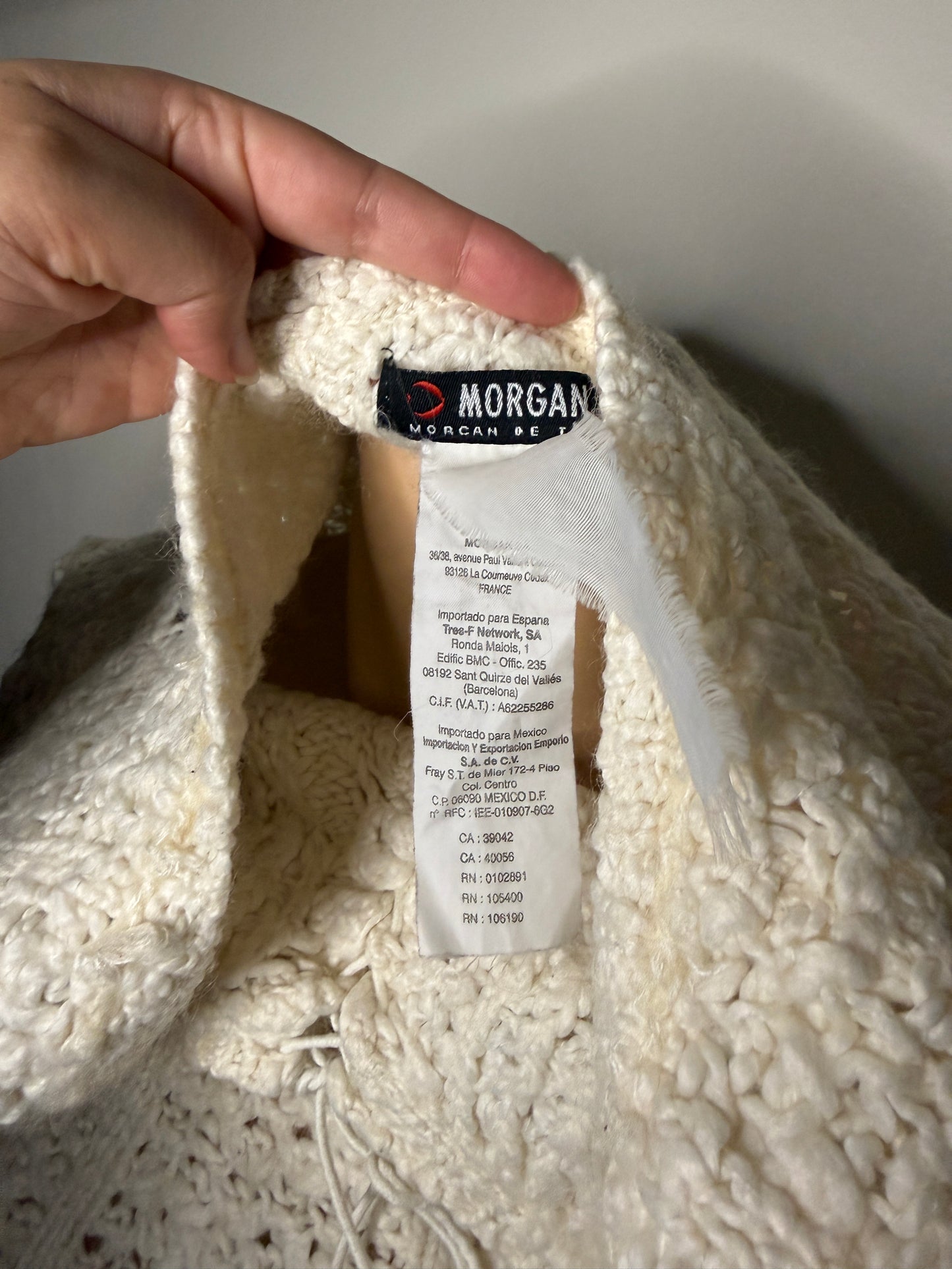 00's Morgan wool blend lace up knit • Size S
