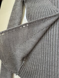 Load image into Gallery viewer, 00's Morgan glitter ribbed cardigan top *Grey• Size XS
