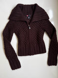 Load image into Gallery viewer, 00's Diesel mohair blend knit zip up • Size S
