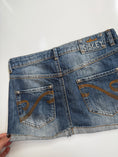 Load image into Gallery viewer, 00's Sisley denim mini • Size 4-6

