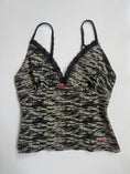 Load image into Gallery viewer, 00's Jennyfer Camo cotton cami w lace trim • Size M
