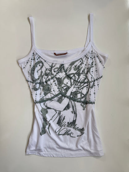 00's Golden Cut beaded cami • Size M