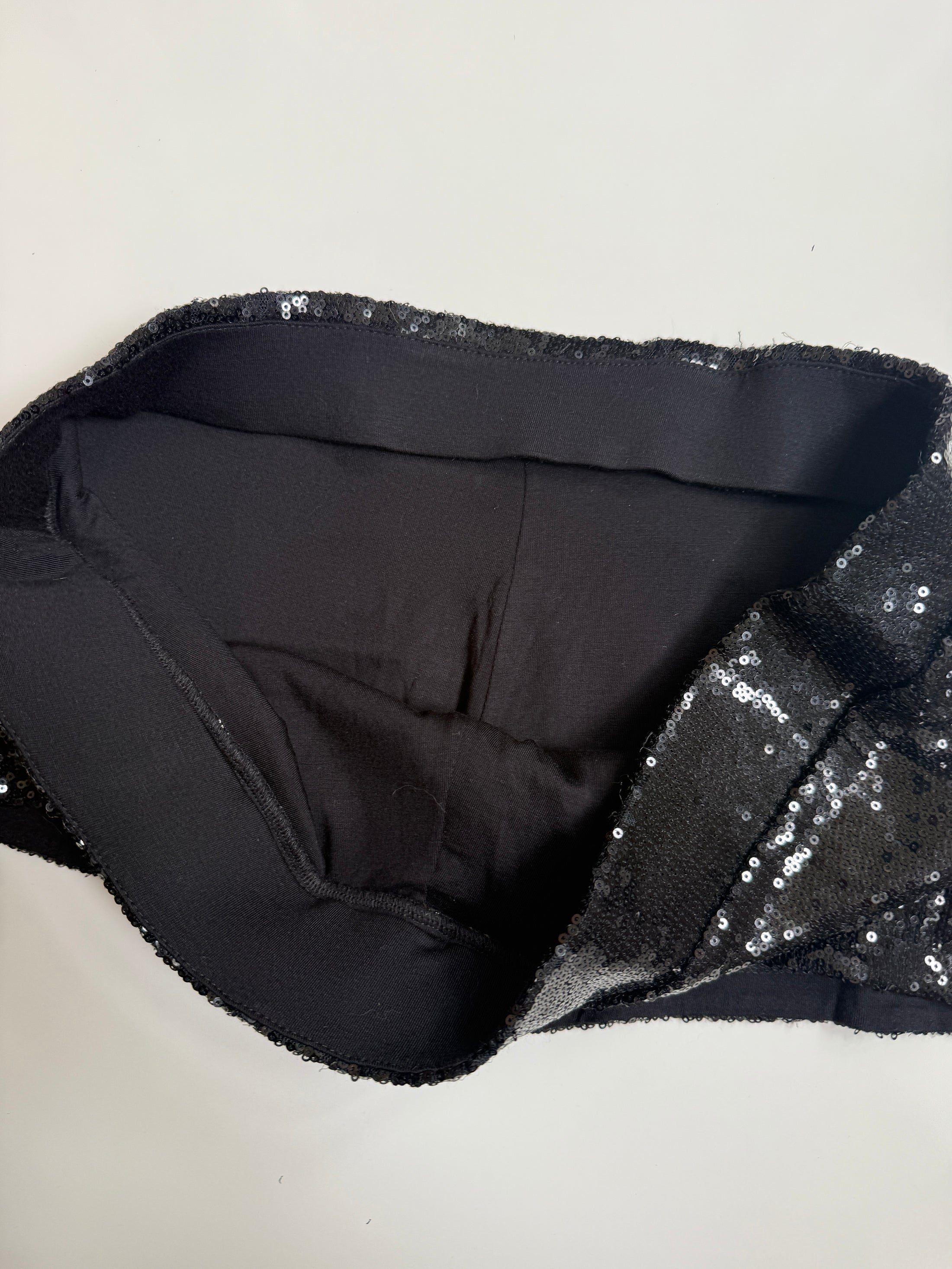 00's Sequin low-rise micro shorts • Size 12