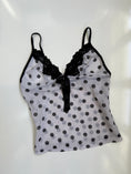 Load image into Gallery viewer, 00's Polka dot mesh cami • Size XS
