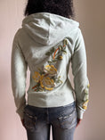 Load image into Gallery viewer, 00's Juicy Couture pale turquoise terrycloth hoodie• Size S
