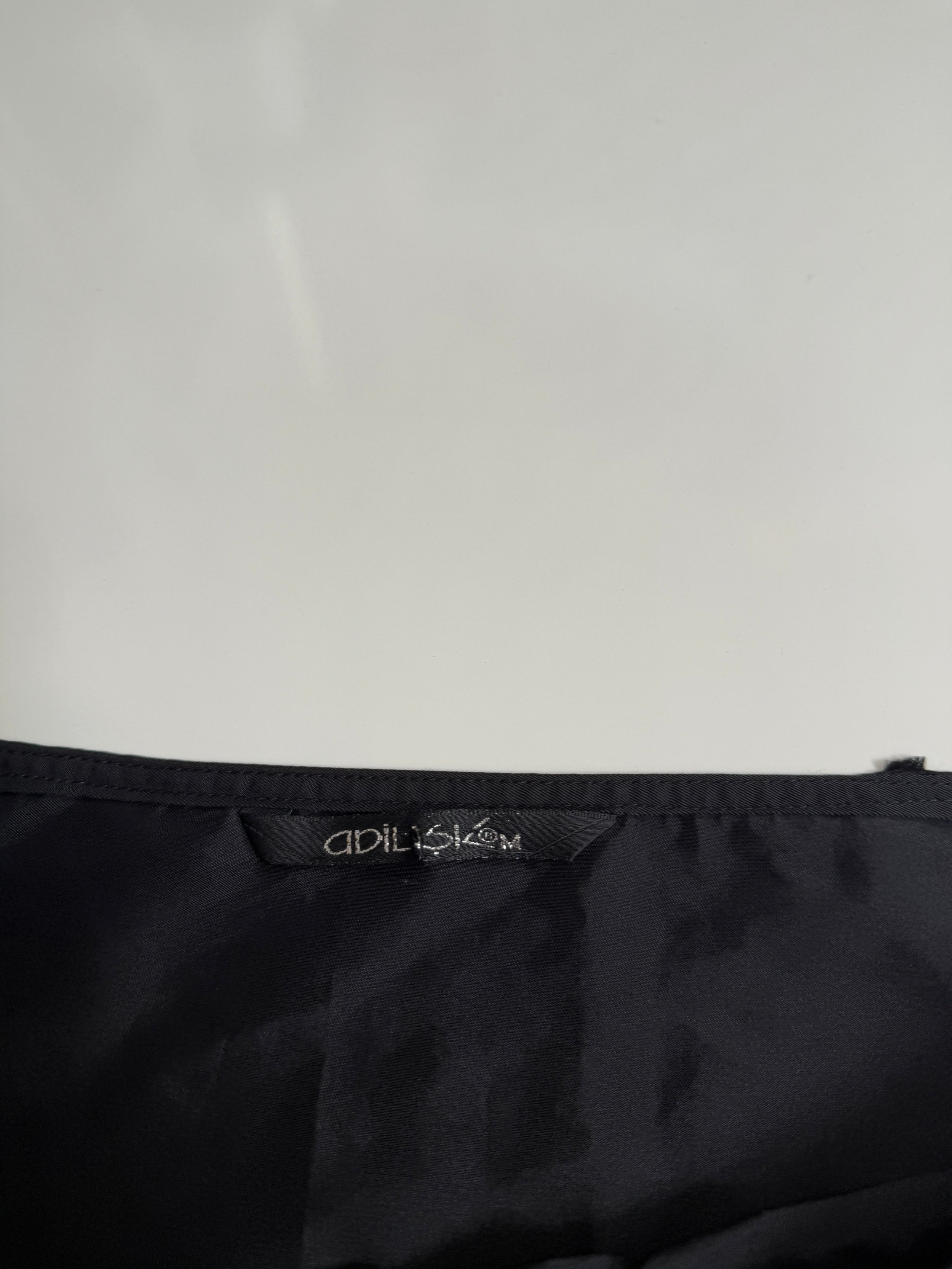 00's Satin buckle mini skirt  • Size 10-12