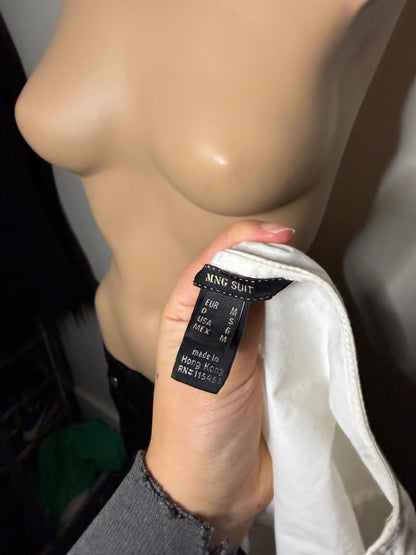 00's Cotton boned milkmaid corset top • Size S