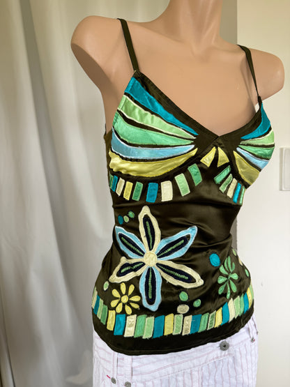 RARE Morgan De Toi embroidered cami • Size M
