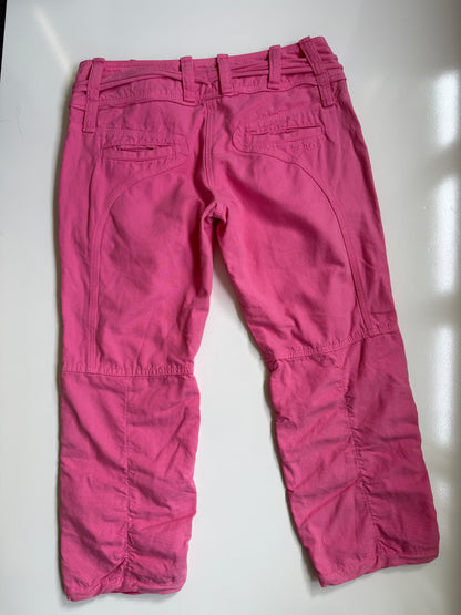00's Pink capri cargos • Size 8