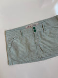 Load image into Gallery viewer, 00's Hollister green pinstripe micro mini • Size 8
