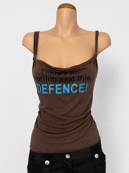 00's Lolita "there's no getting past this defence" tank • Size L