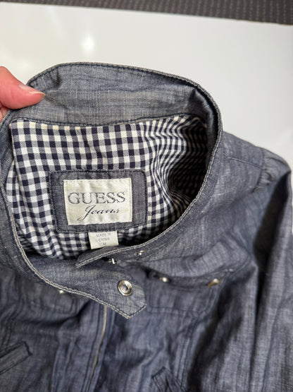 00’s Guess linen blend biker jacket • Size S