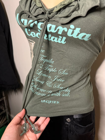 00's Margarita ruffle tank • Size M