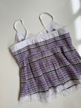 Load image into Gallery viewer, 00's Plaid button down cami  • Size 8
