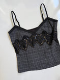Load image into Gallery viewer, 00's Plaid sequin cami • Size M
