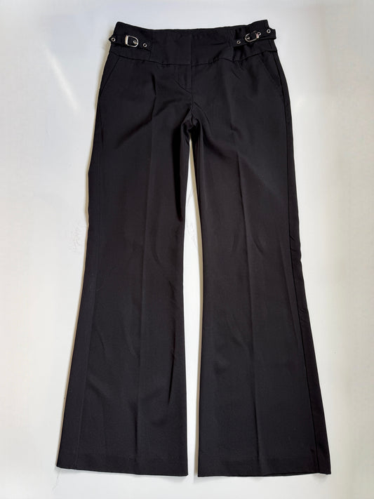 00's WIde leg buckle office trousers • Size 10