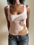 Load image into Gallery viewer, 00's Print tank w lace up back detail • Size M
