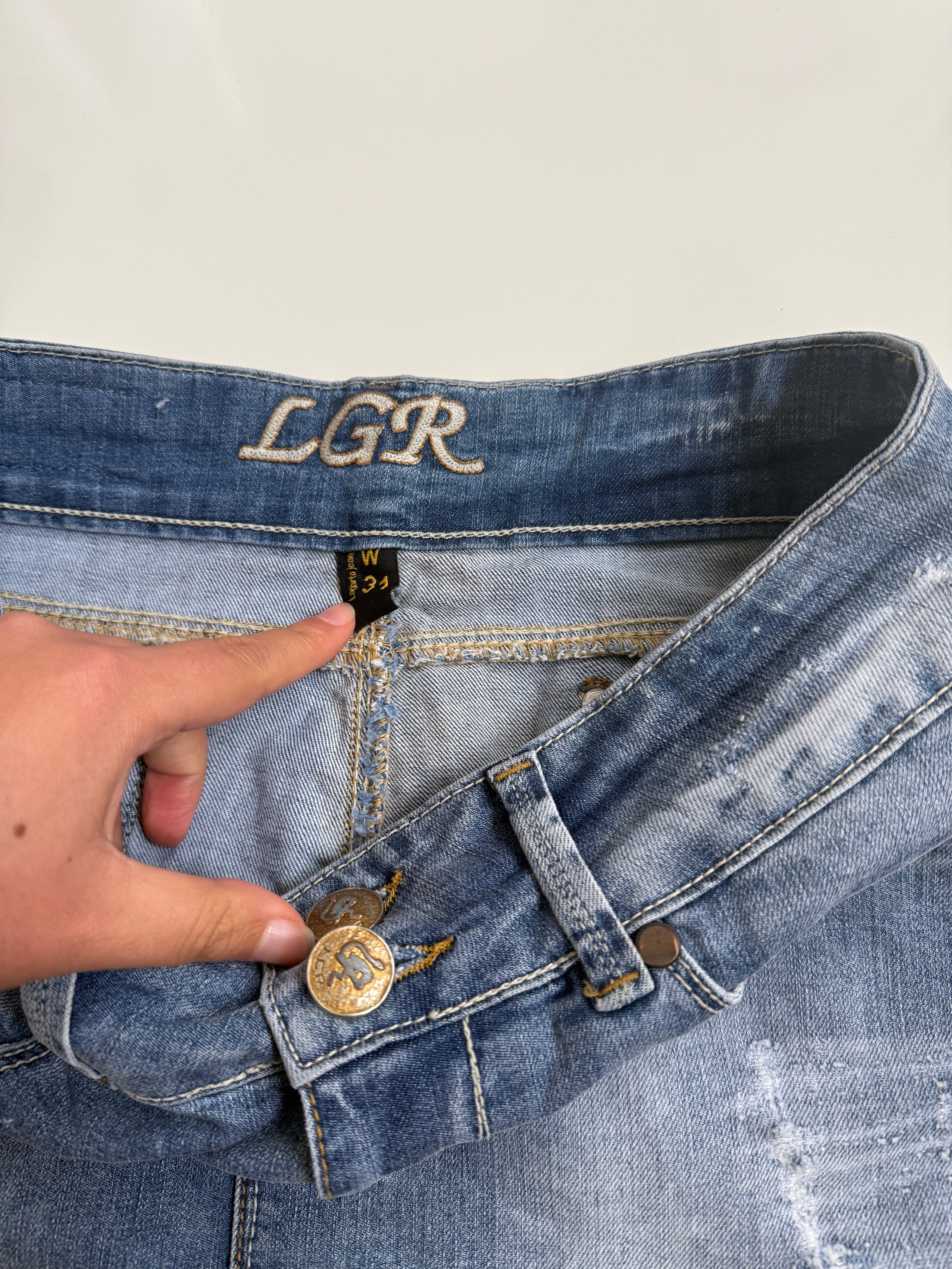 00's LCR denim mini • Size 10