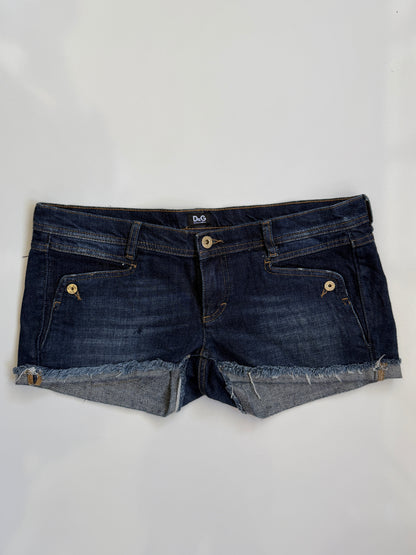 00s Dolce & Gabbana low-rise denim micro shorts • Size 12