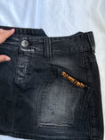 Load image into Gallery viewer, 00's Replay embroidered denim mini skirt • Size 8
