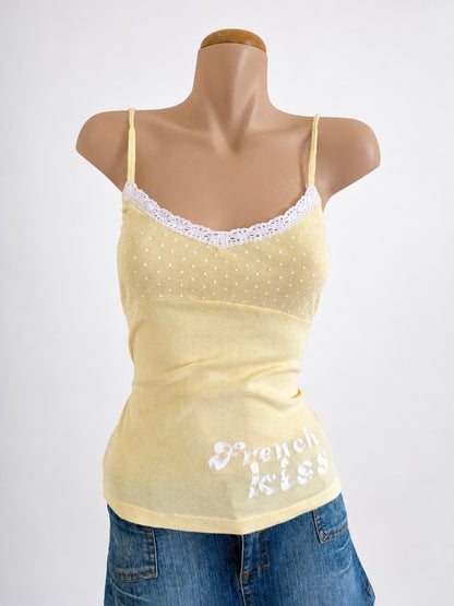 00's French Kiss butter yellow cami• Size M