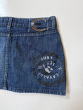 Load image into Gallery viewer, 00's Cavalli denim mini skirt • Size 8
