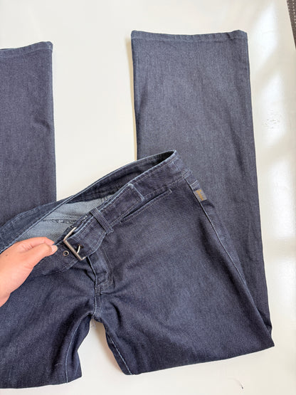 NZ 00s Workshop buckle flared jeans • Size 10