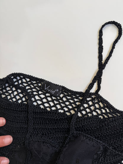 00's Crocheted sequin cami • Size XS