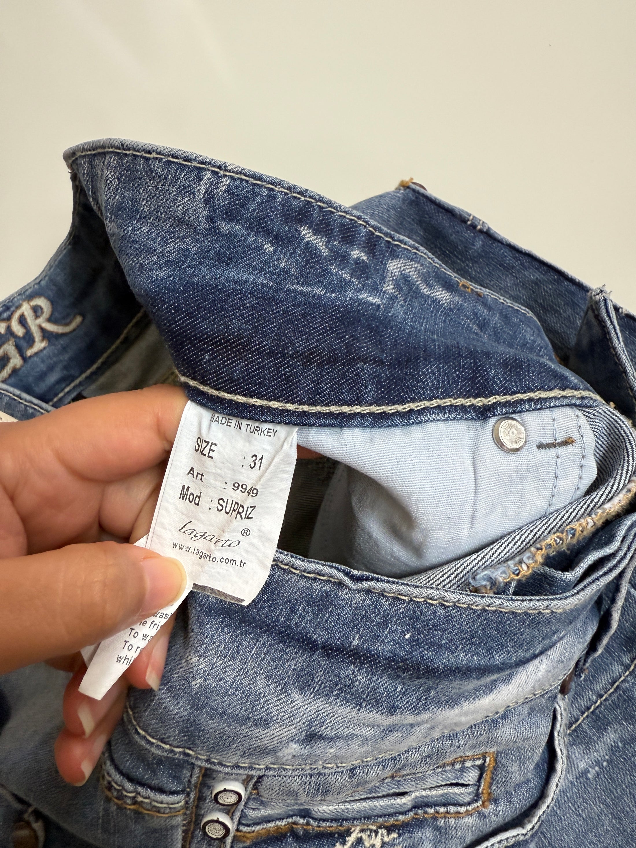 00's LCR denim mini • Size 10