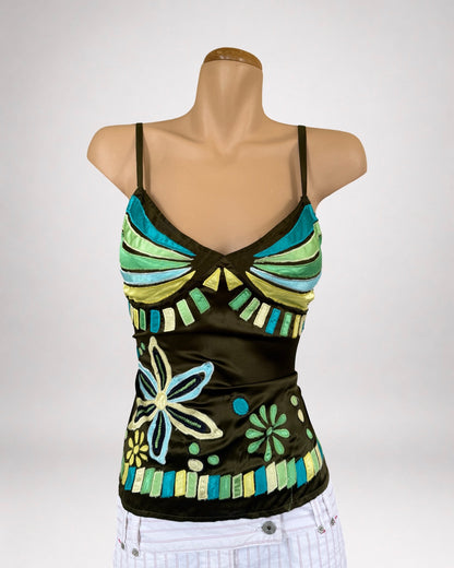 RARE Morgan De Toi embroidered cami • Size M