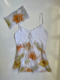 Load image into Gallery viewer, 00's Sheer tiered embellished top w matching bandana • Size S
