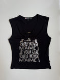 Load image into Gallery viewer, 00's Graphic print tank w metal ring detail  • Size S-M
