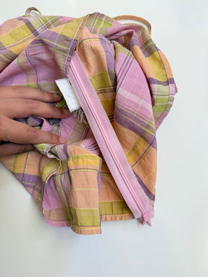 00's Cotton pastels plaid cami • Size 10