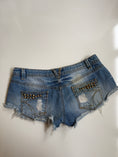 Load image into Gallery viewer, 00's Distressed studded micro shorts  • Size 8
