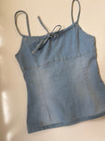 Load image into Gallery viewer, 00's Denim adjustable cami • Size S
