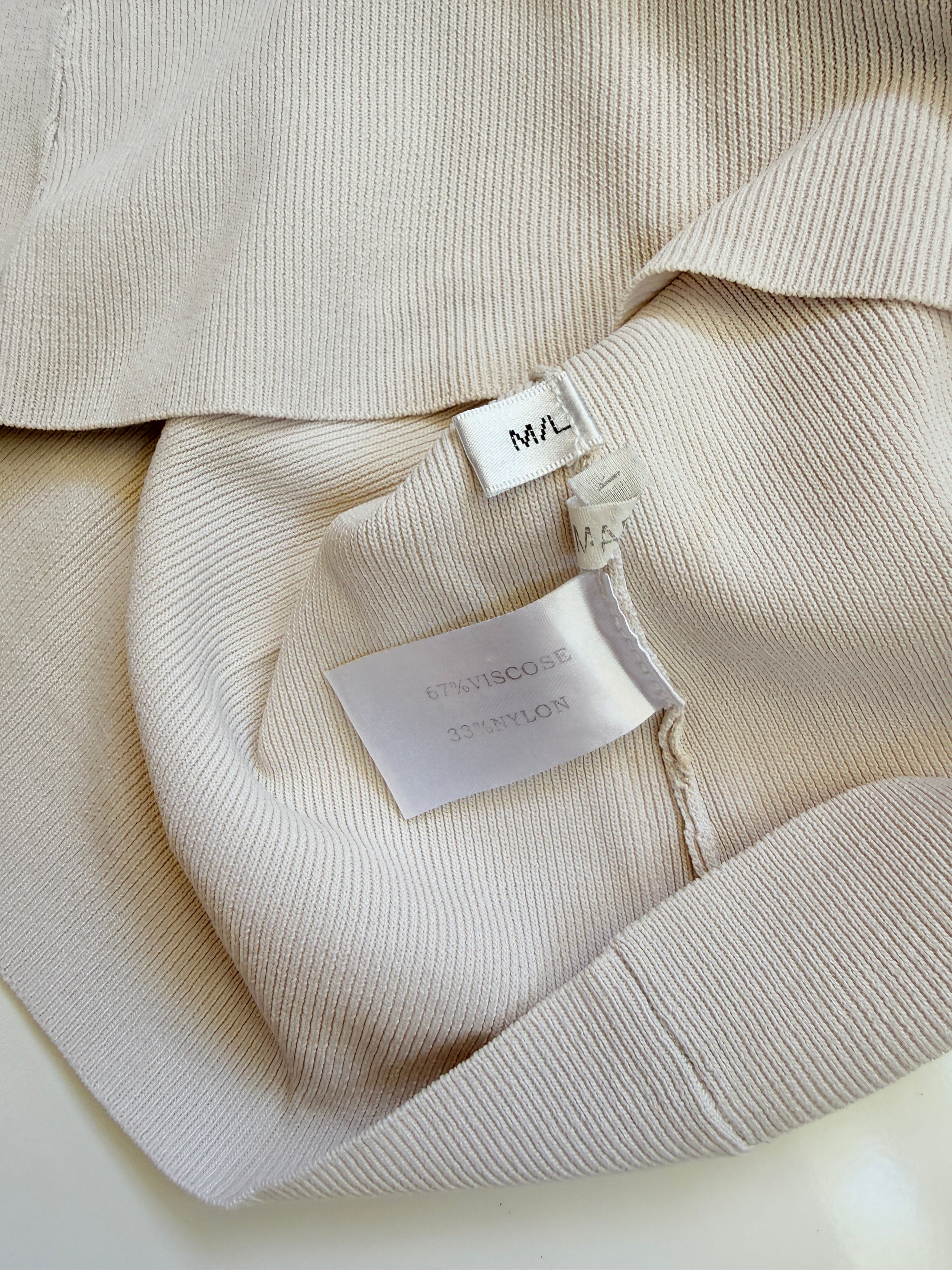 00's Sempre knit cami top w crocheted sequin detail • Size M