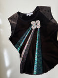 Load image into Gallery viewer, French 00's Belair tiedye beaded baby tee • Size M
