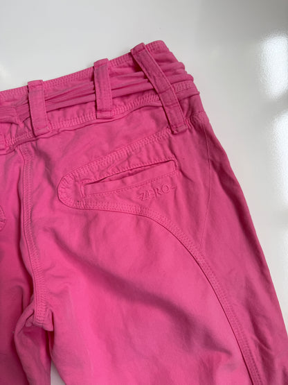 00's Pink capri cargos • Size 8
