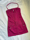 Load image into Gallery viewer, Rare 00's Diesel Pink halter mini dress
