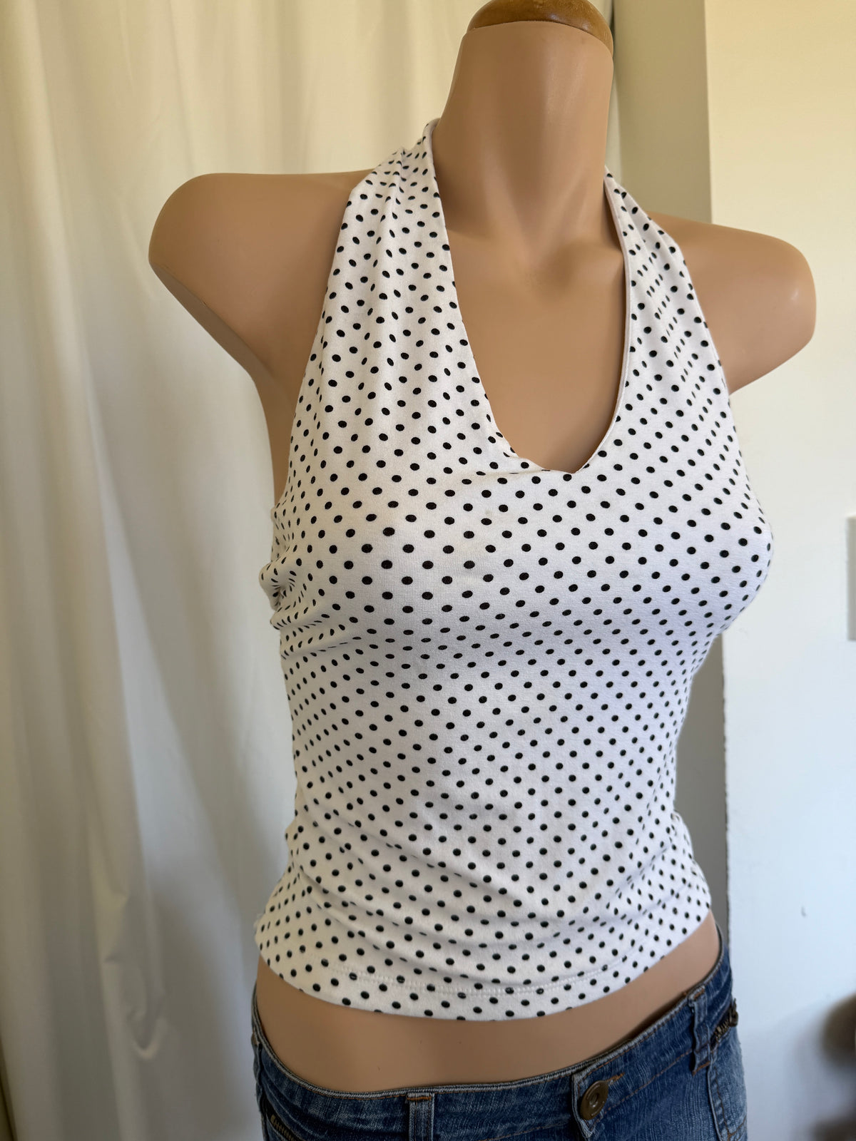 00’s Polka dot halter • Size S
