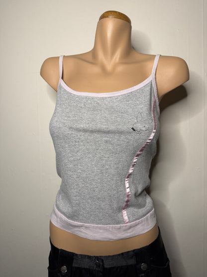 00's Playboy active wear cami w diamante bunny • Size M