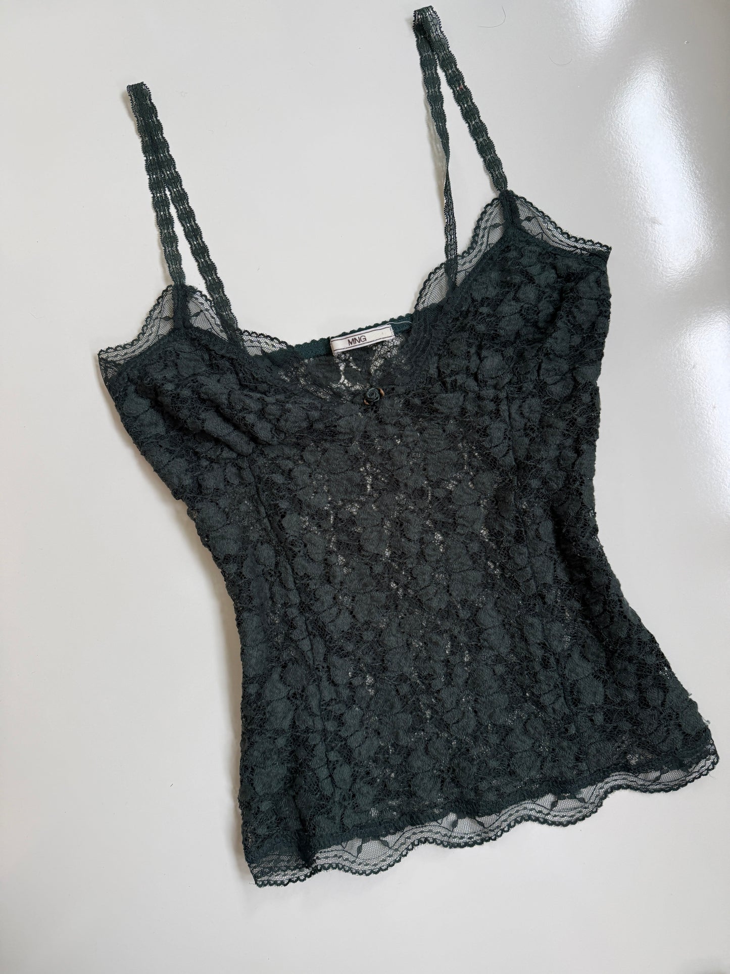 00's Mango forest green cami • Size S